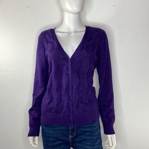 Basic‎ edition purple cardigan